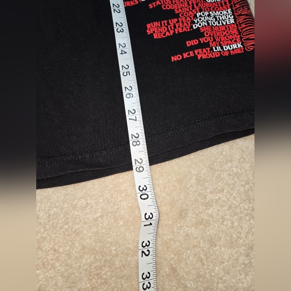 VLONE X NAV Men's L Good Intentions Black and Red Graphic T-Shirt - Picture 11 of 13